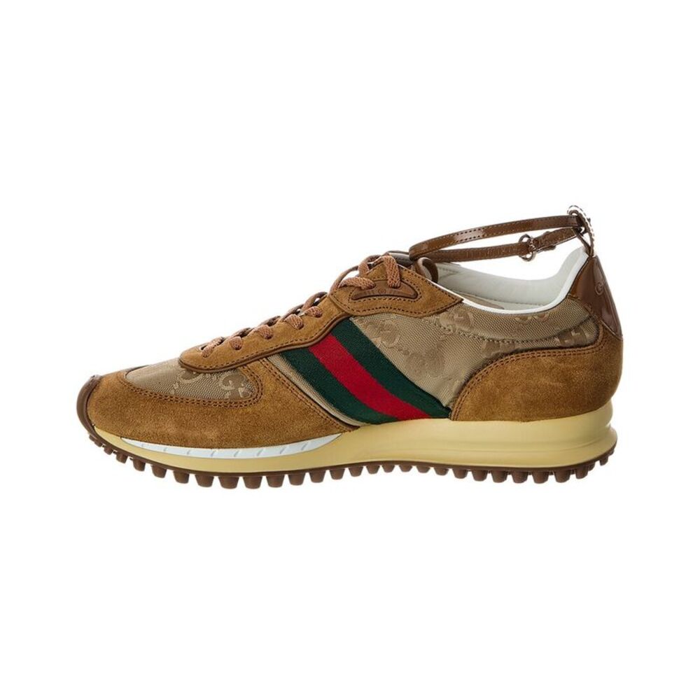 Gucci Re-Motion Gg Nylon & Suede Sneaker - Picture 3 of 6